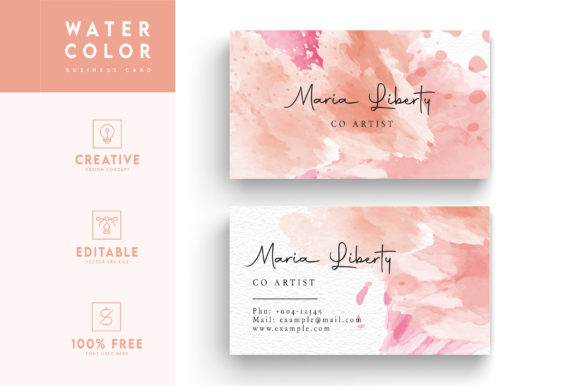 Abstract Background with Business Card: A Designer's Review