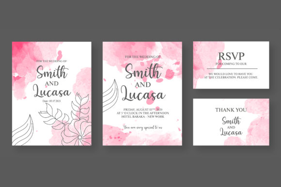 Abstract Wedding Invitation Card: Print Templates Review