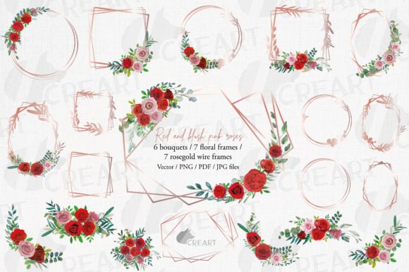 Blush Red Roses Bridal Flower Frames Review