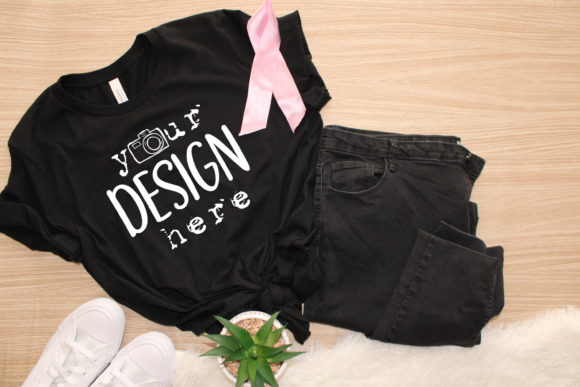 BREAST CANCER 3001 Black Mock Up, Womens T-Shirts Review