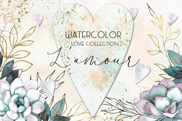 L'amour. Love Collection: Decorative Elements for Blogs
