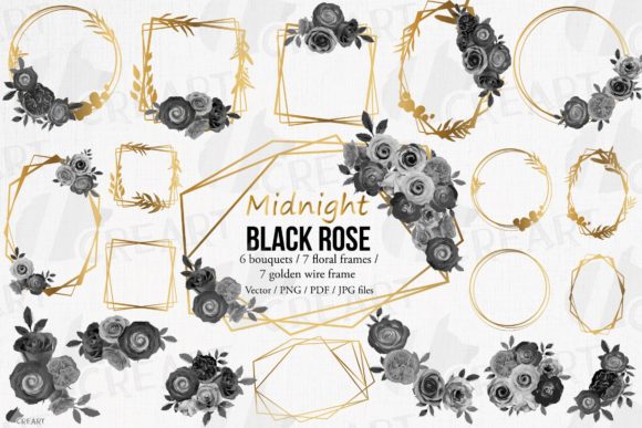 Midnight Black Rose Bouquet Floral Frame Review