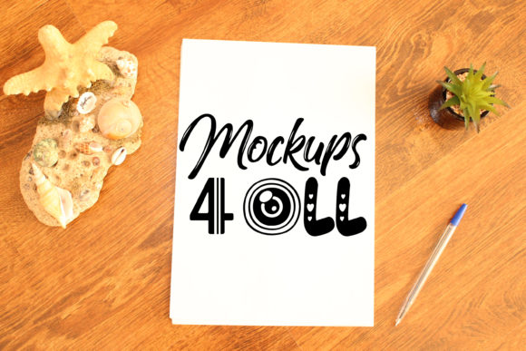 Mockup Paper Sheet for Invitations Amp & Etsy Shops