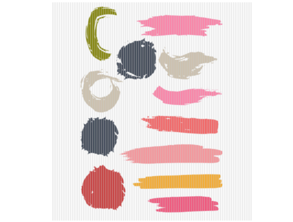 Paint Brush Strokes Graphic for Crafts & Blogs