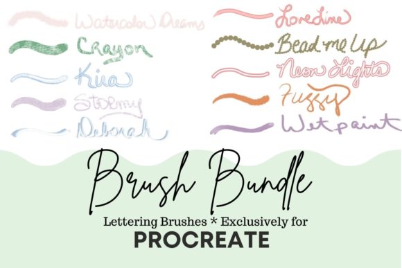 Procreate Lettering Brush Bundle: Essential Brushes