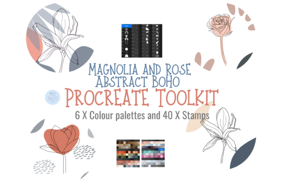 Review: Boho Abstract Procreate Brushes for Embroidery