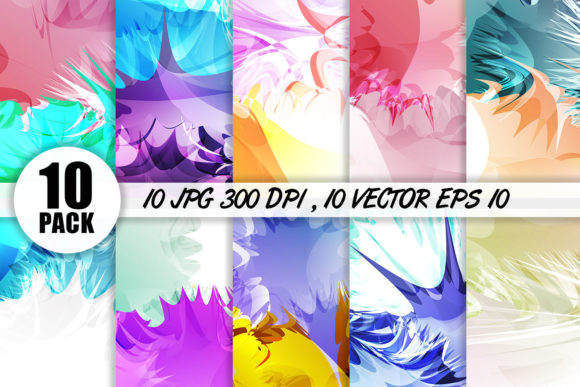 Splash Background 10 Pack: Vibrant Backgrounds for Crafts