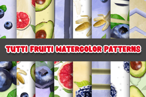 Tutti Fruitti Digital Papers Patterns Review