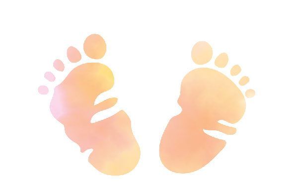 Watercolor Baby Feet: Soft Art for Baby Brands