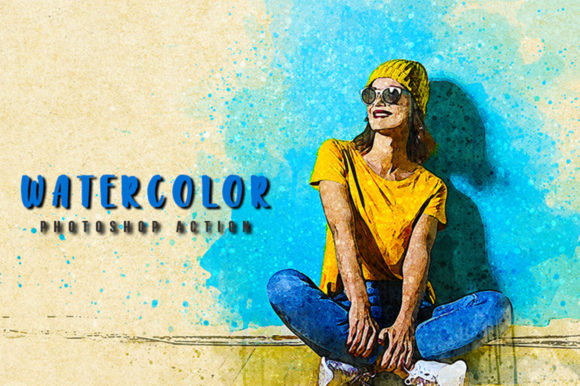 Watercolor Photoshop Action Review by Actions Amp