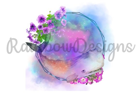 Whale Flower Frame: Print Templates for Local Brands